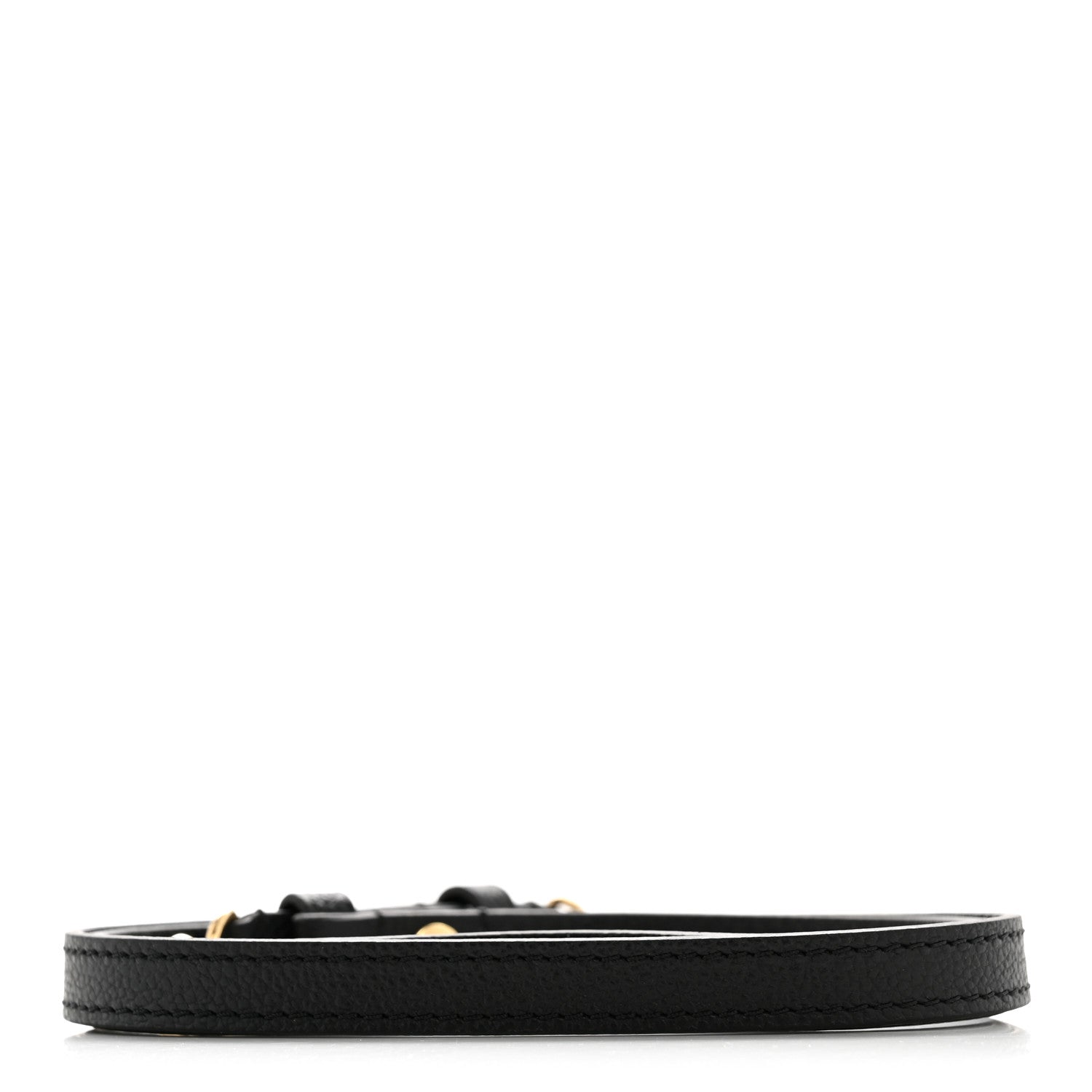 Louis Vuitton Calfskin Adjustable Shoulder Strap Black 2 of 5