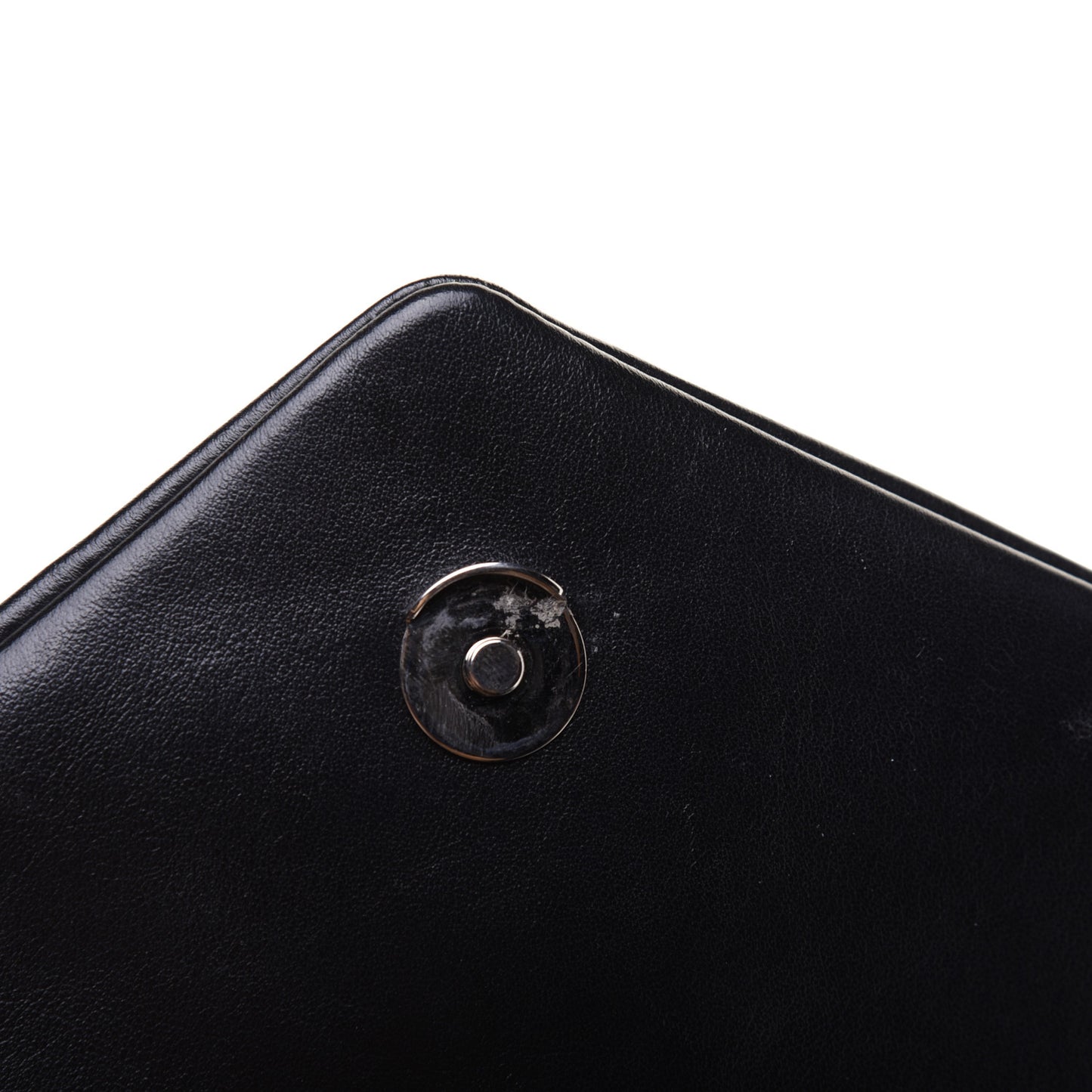 Calfskin Y Quilted Monogram Small Loulou Chain Satchel Black