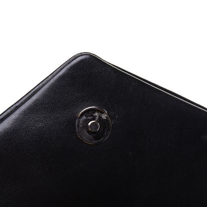 Saint Laurent Calfskin Y Quilted Monogram Small Loulou Chain Satchel Black 13 of 19