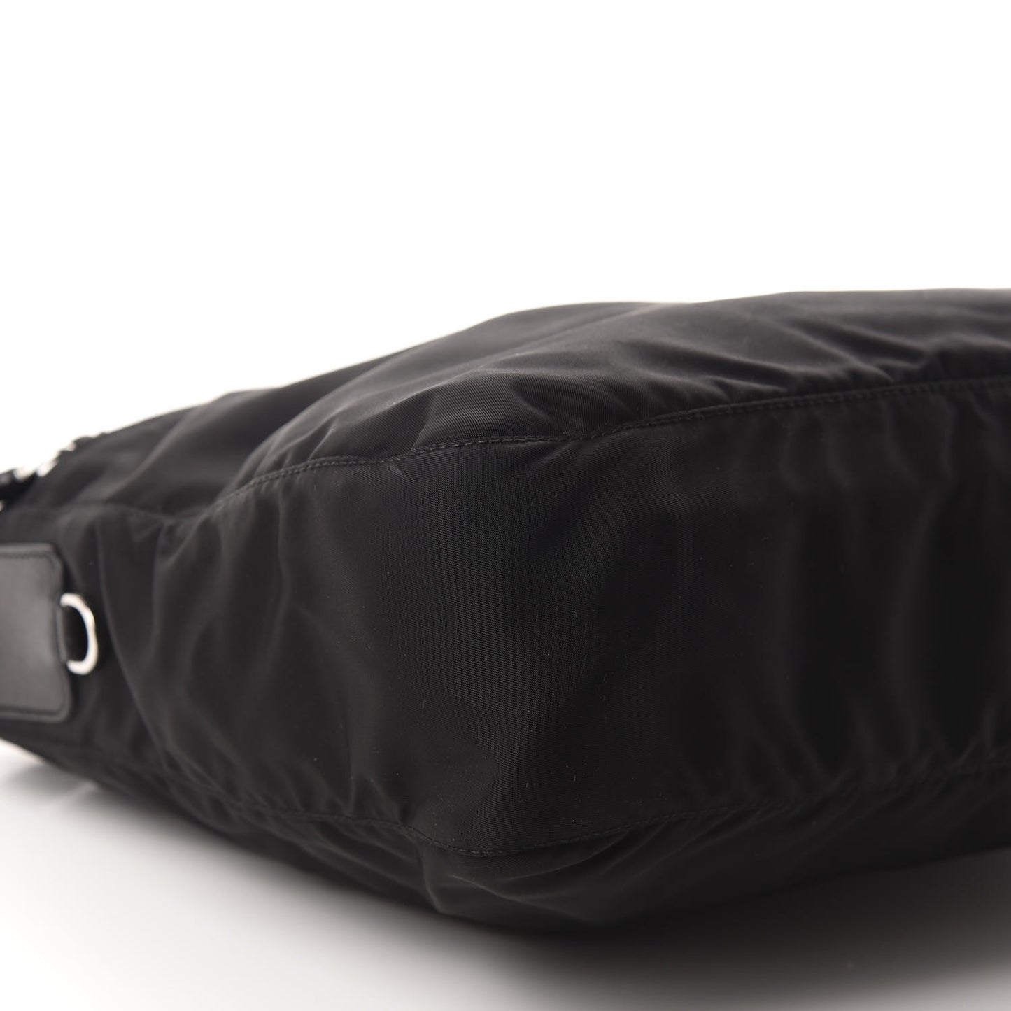 Nylon Vela Flat Messenger Bag Black