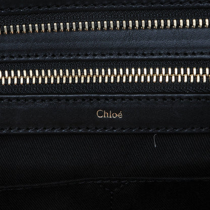 Chloe Sheepskin Calfskin Large Alice Satchel Husky White 6 of 7