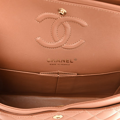 Chanel Lambskin Quilted Small Double Flap Brown 10 of 19