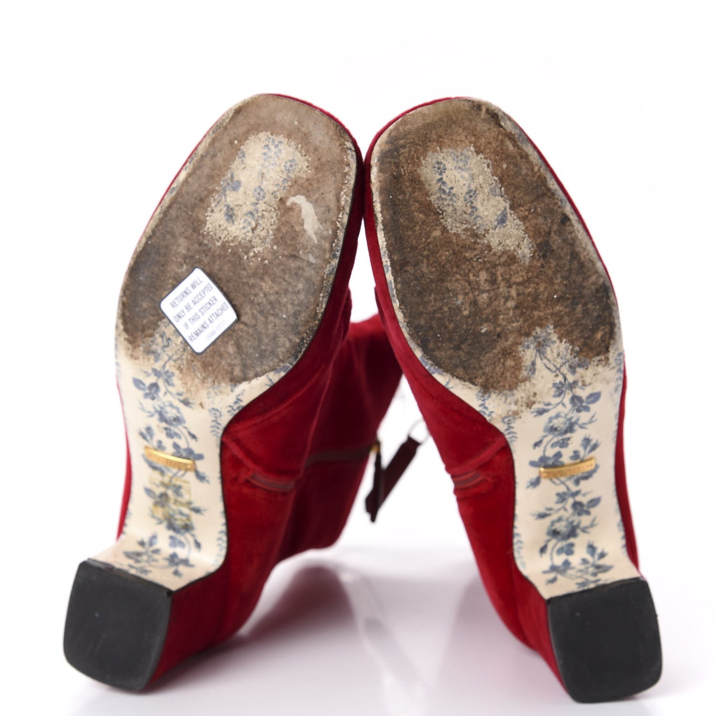 Softy Velvet Malaga Kid GG Victoire 55mm Ankle Boots 36 Hibiscus Red