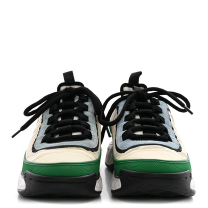 Chanel Suede Calfskin Mixed Fibers CC Sneakers 39 Ivory Green Light Blue 39 Ivory Green Light Blue 3 of 10