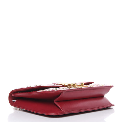 Christian Dior Lambskin Cannage Studded Large Dioraddict Flap Bag Red 4 of 11