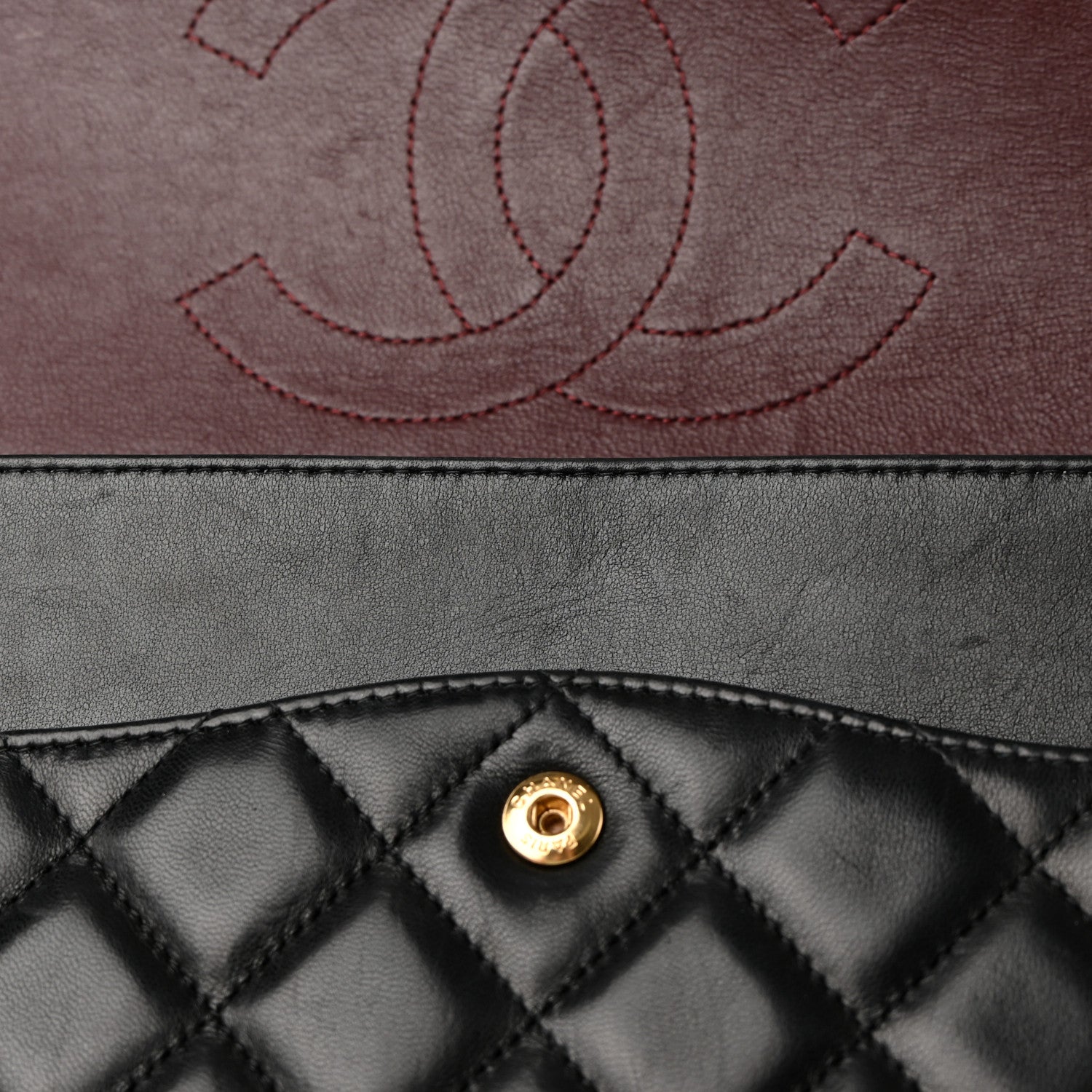 Chanel Lambskin Quilted Maxi Double Flap Black 13 of 22