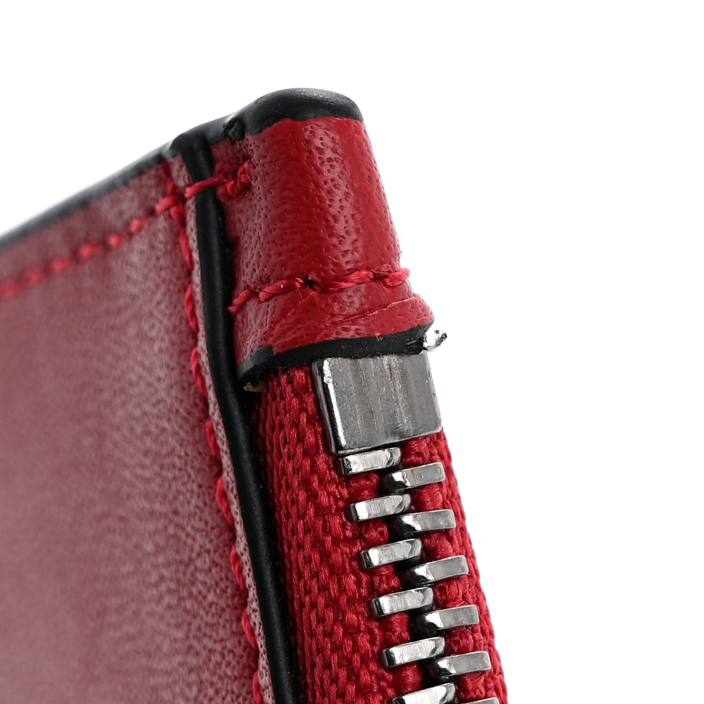 Guccissima Signature Coin Case Card Holder Hibiscus Red