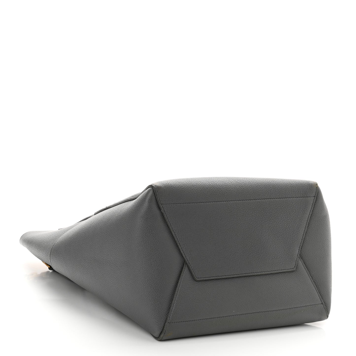 Soft Grained Calfskin Sangle Bucket Bag Kohl