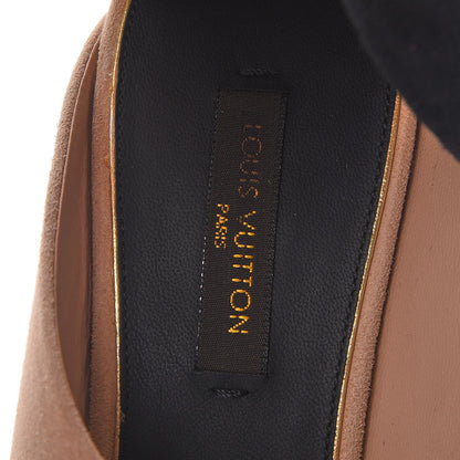 Louis Vuitton Suede Pumps 36 Black Nude 9 of 11