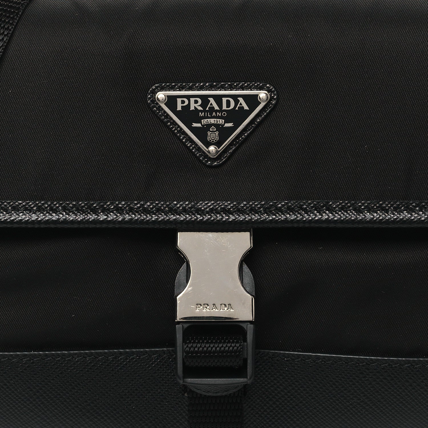 Prada Re-Nylon Saffiano Smartphone Case Crossbody Black 7 of 10