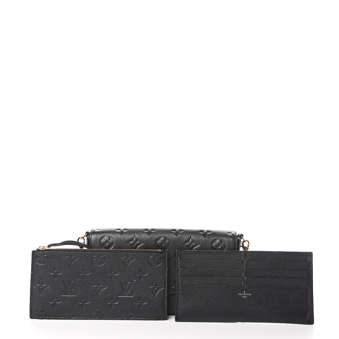 Empreinte Pochette Felicie Chain Wallet Black