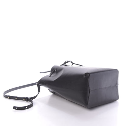 Mansur Gavriel Vegetable Tanned Calfskin Bucket Bag Black Flamma 4 of 18