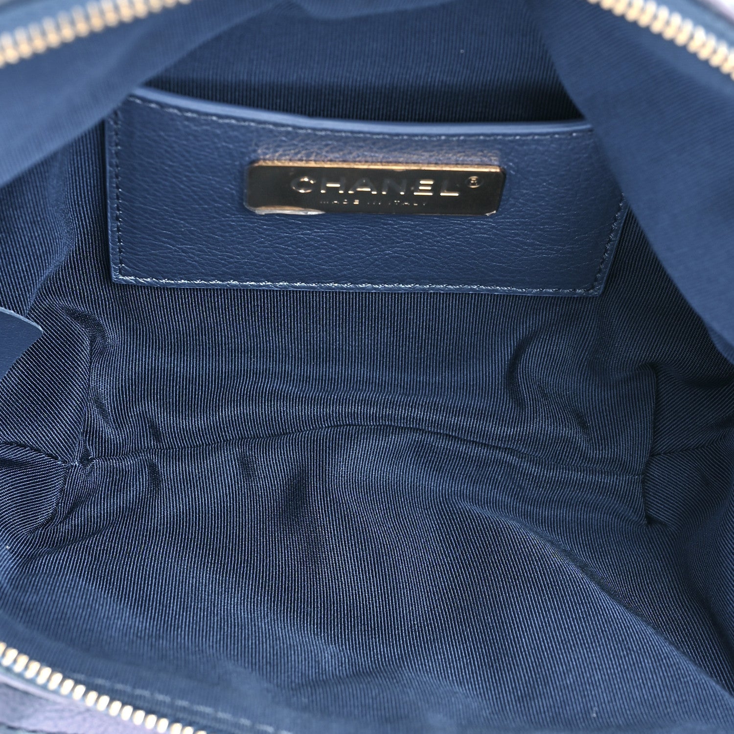 Chanel Iridescent Calfskin Quilted All About Waist Belt Bag Blue 5 of 13