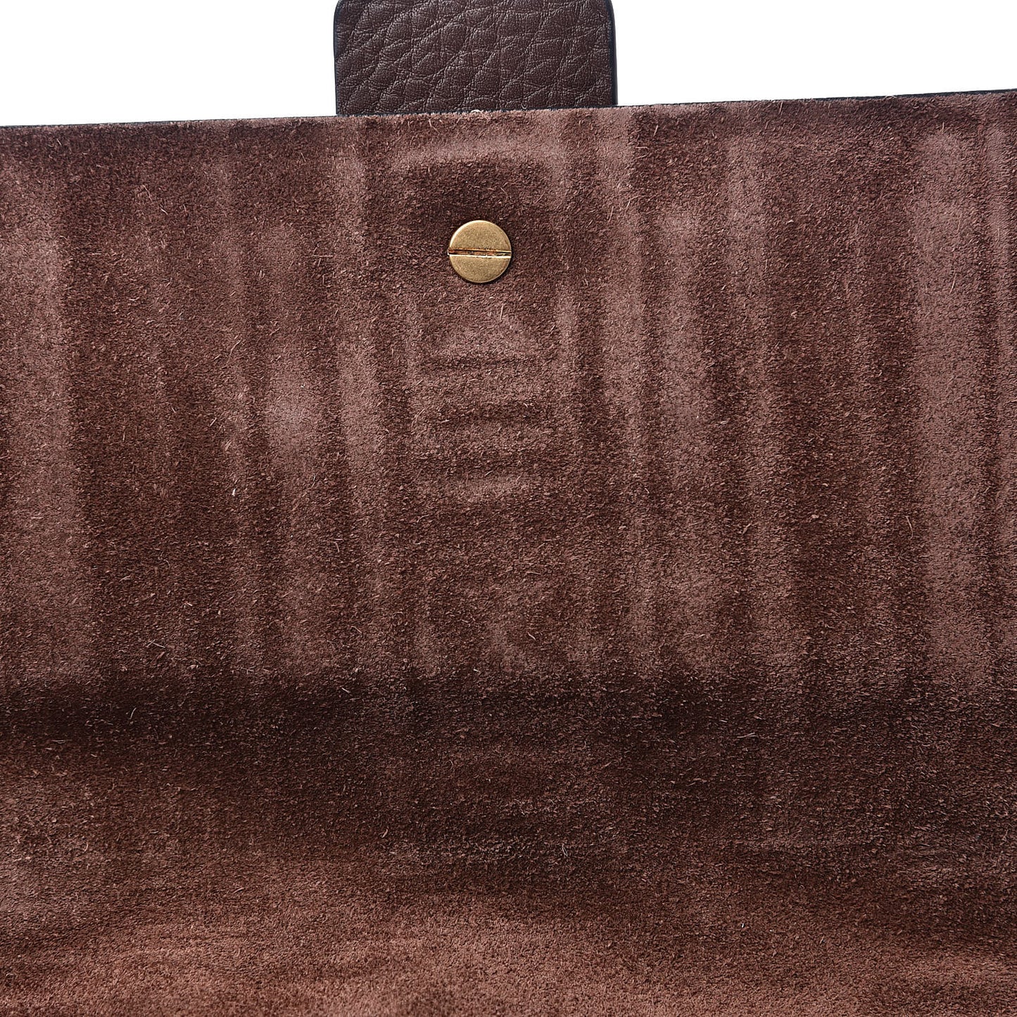 Grained Calfskin Tribal B-Rockstud Rolling Flap Cacao