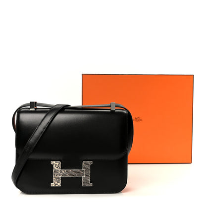 Hermes Box Lizard Constance 1-24 Black Ombre 13 of 13