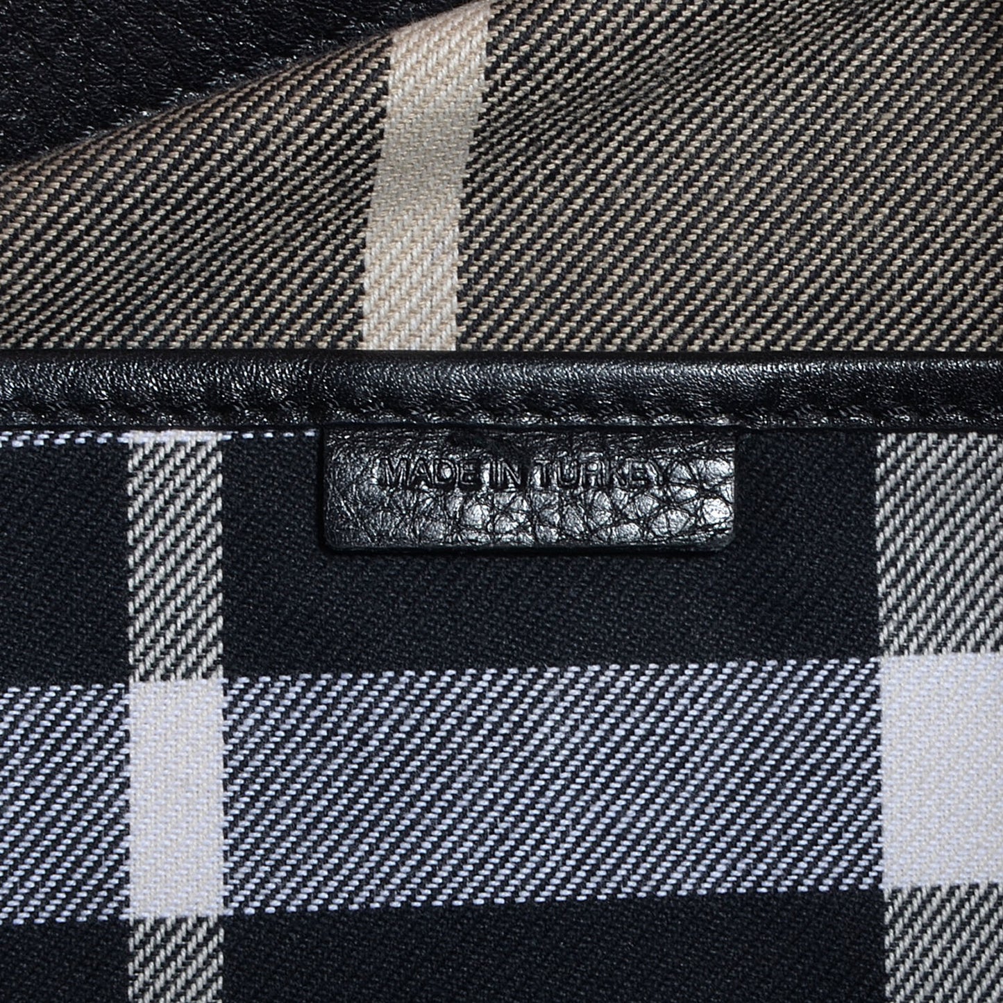 Leather Messenger Bag Black