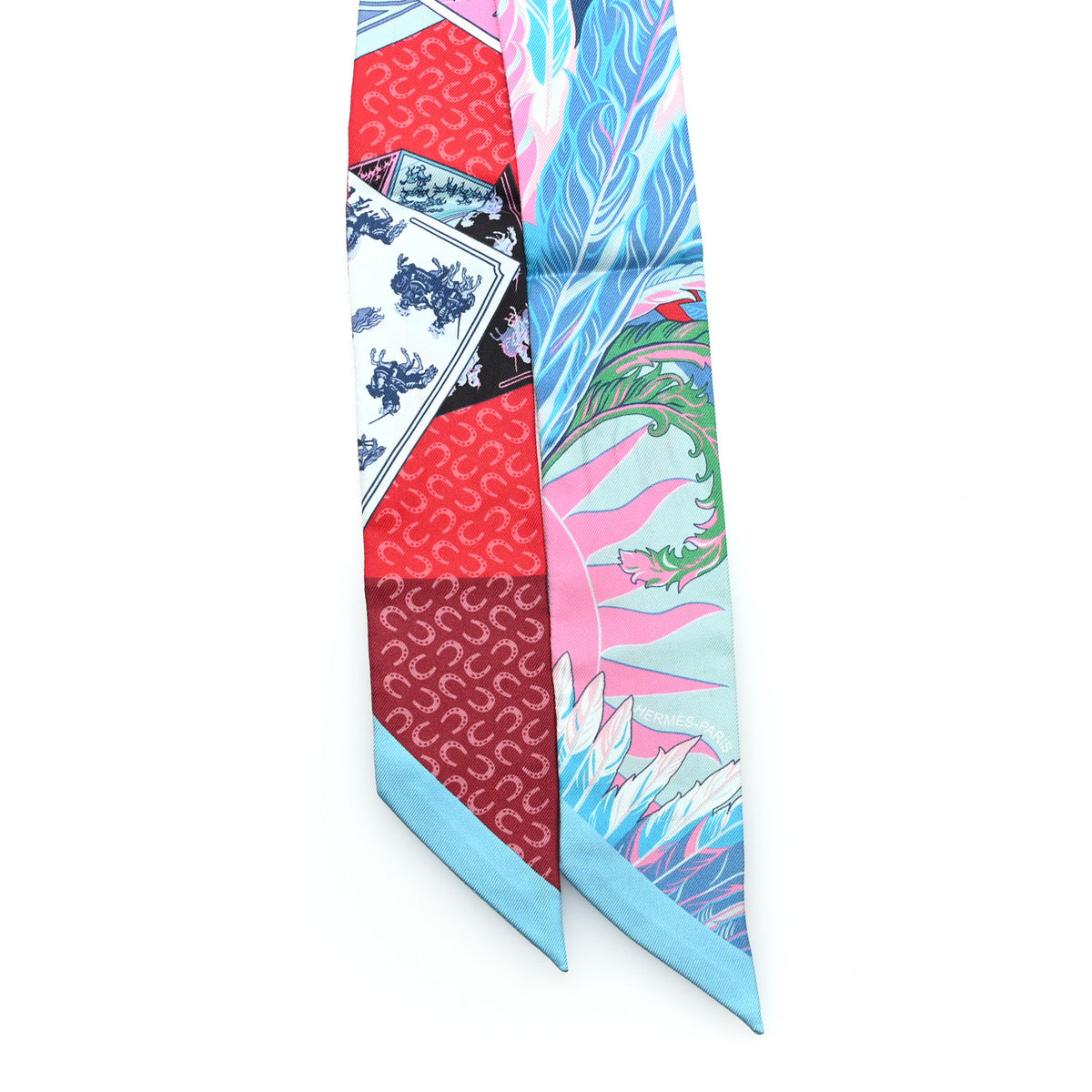 Silk Cheval Phoenix Twilly Bleu Rouge Rose