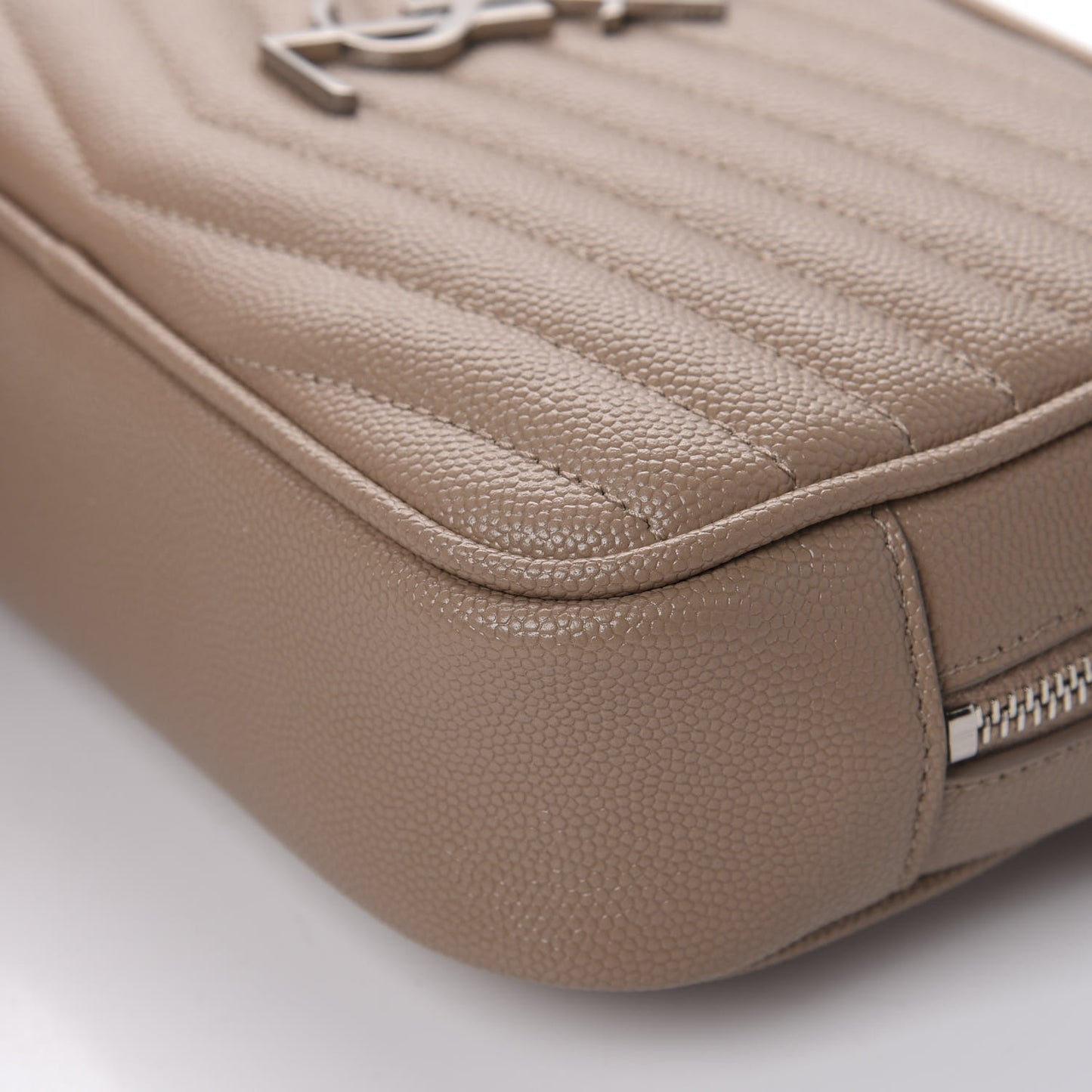 Grain De Poudre Matelasse Monogram Mini Lou Camera Bag Gold Sand