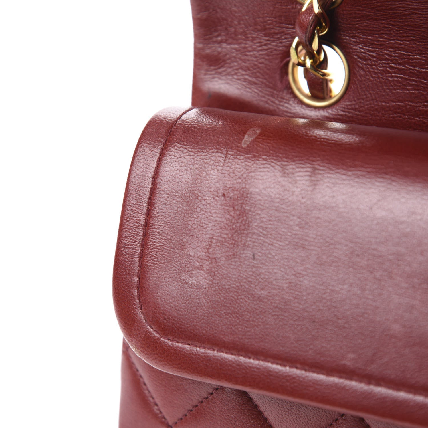 Chanel Lambskin Quilted Small Double Flap Red 10 of 17