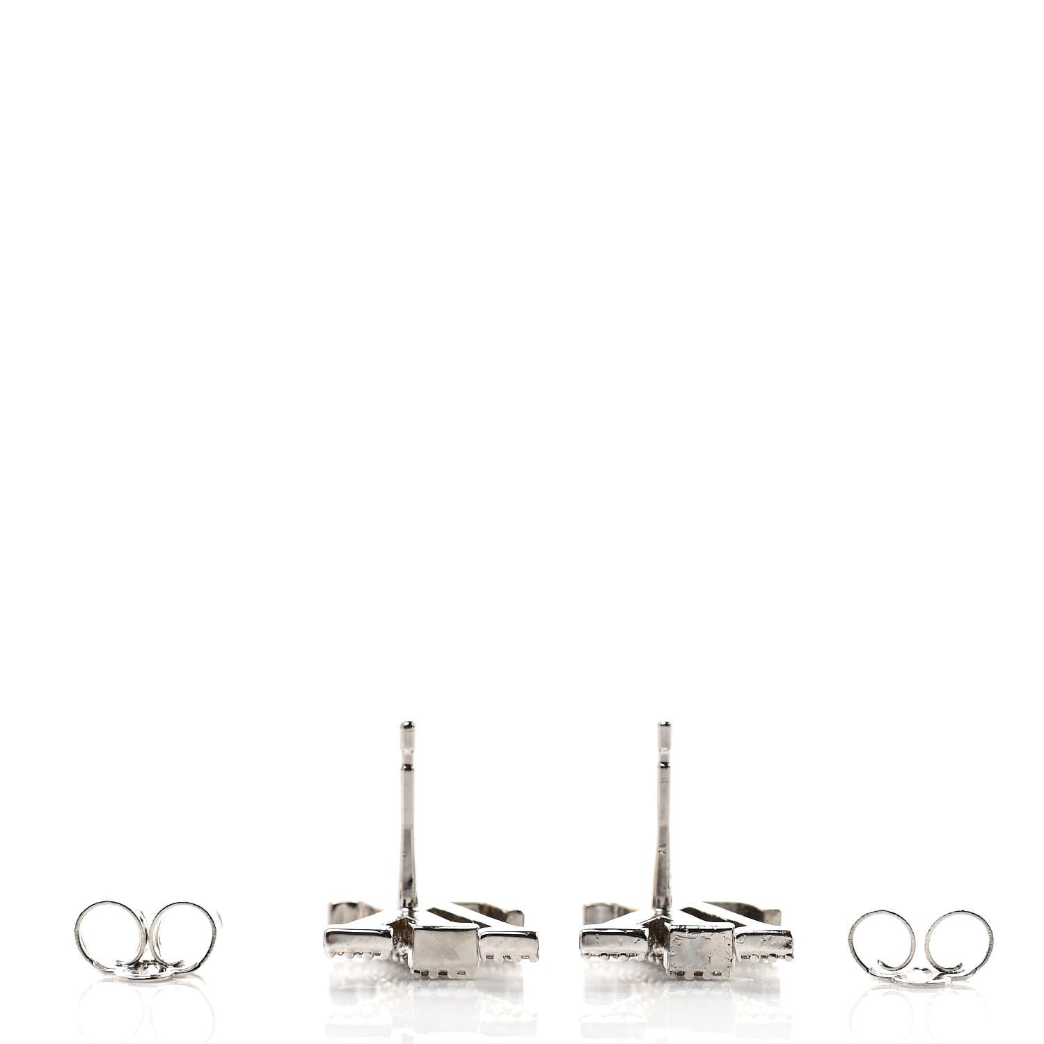 Louis Vuitton Crystal LV Iconic Earrings Silver 3 of 4
