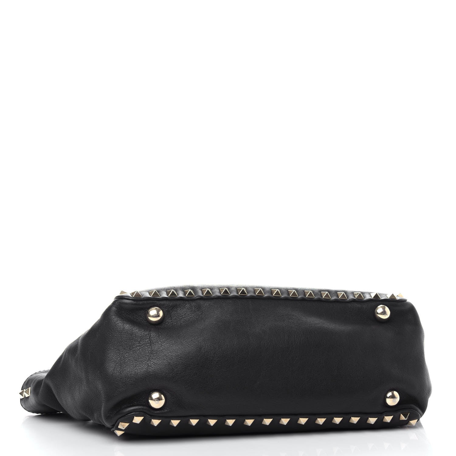 Valentino Garavani Vitello Small Rockstud Tote Black 5 of 11