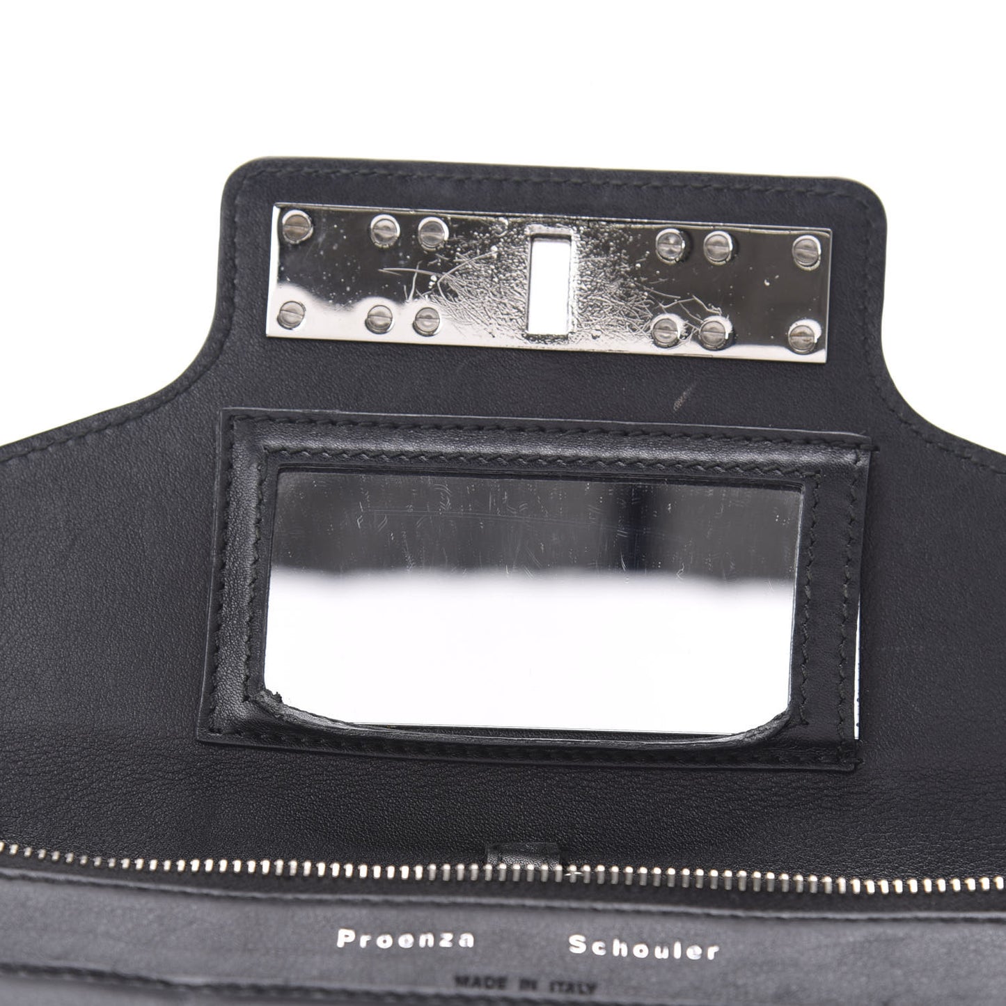 Smooth Calfskin PS11 Chain Wallet Black