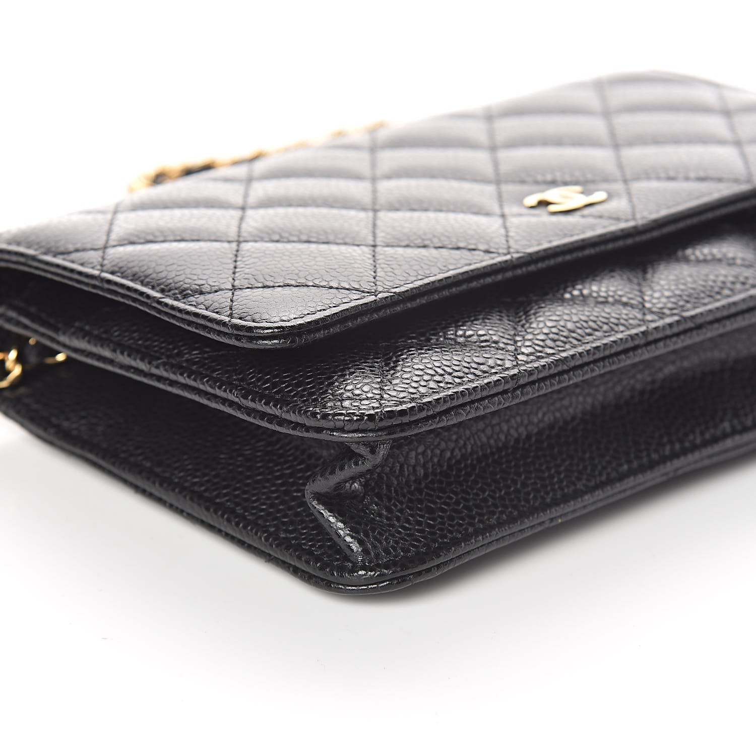 Chanel Caviar Quilted Wallet On Chain WOC Black 10 of 12