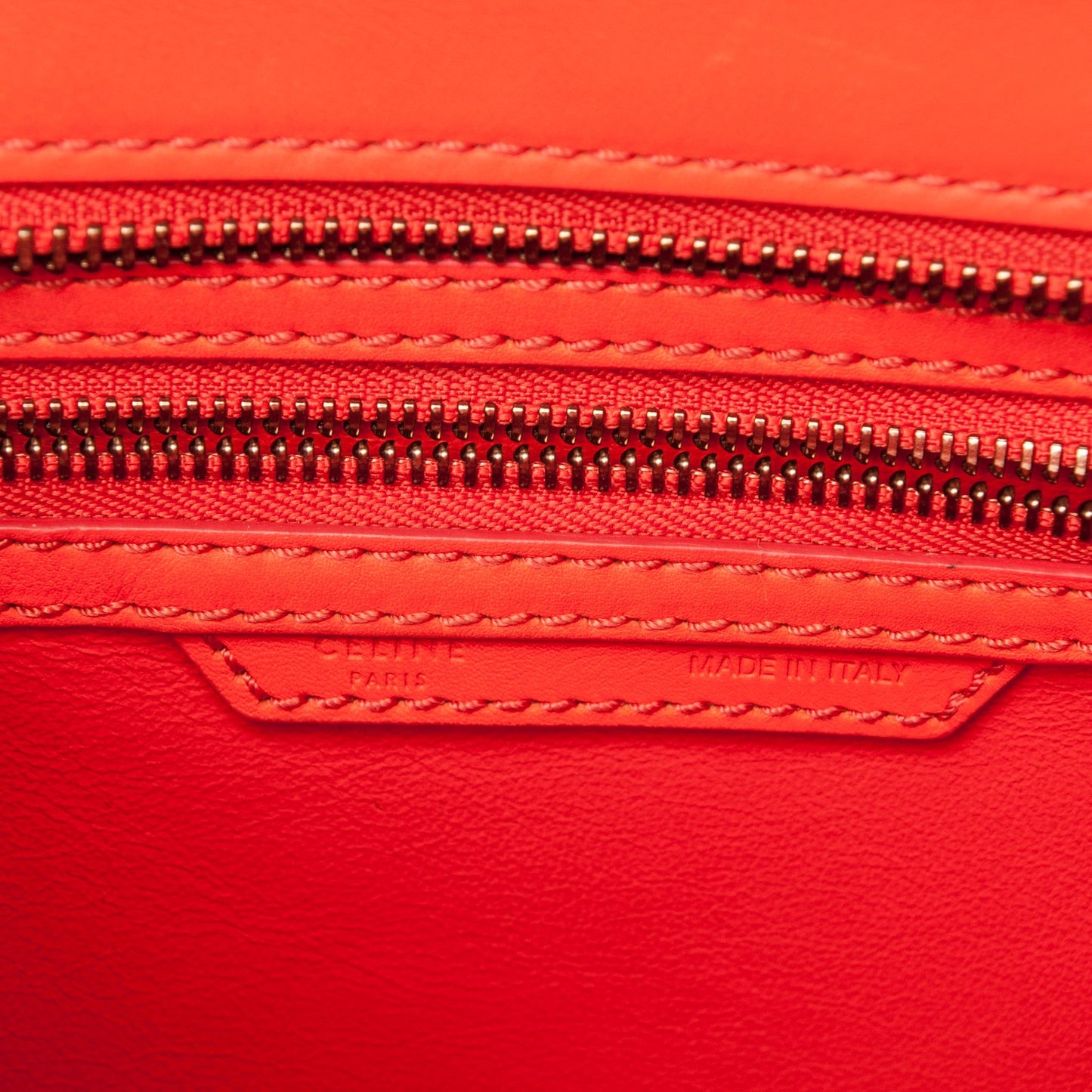 Smooth Calfskin Micro Luggage Fluo Orange