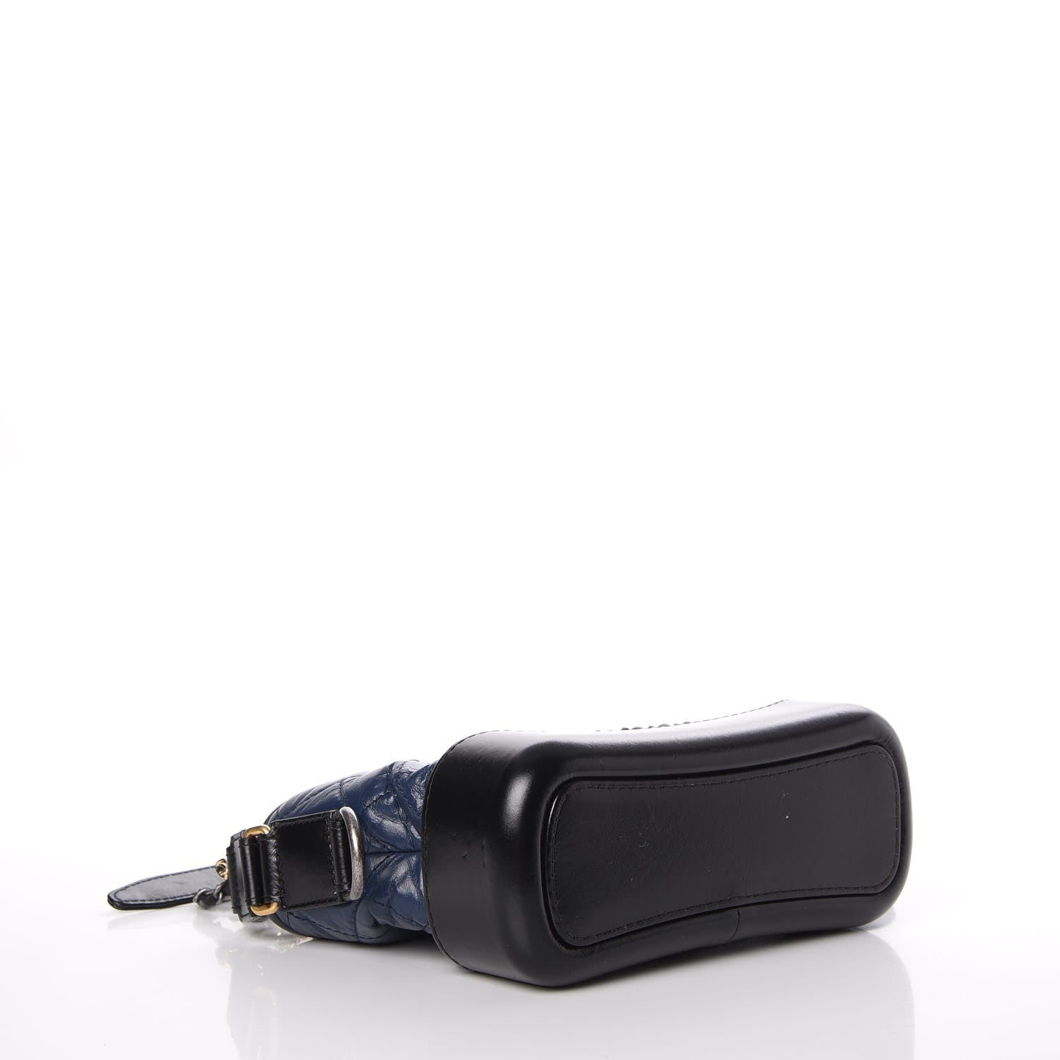 Chanel Aged Calfskin Quilted Small Gabrielle Hobo Navy Black 5 of 10