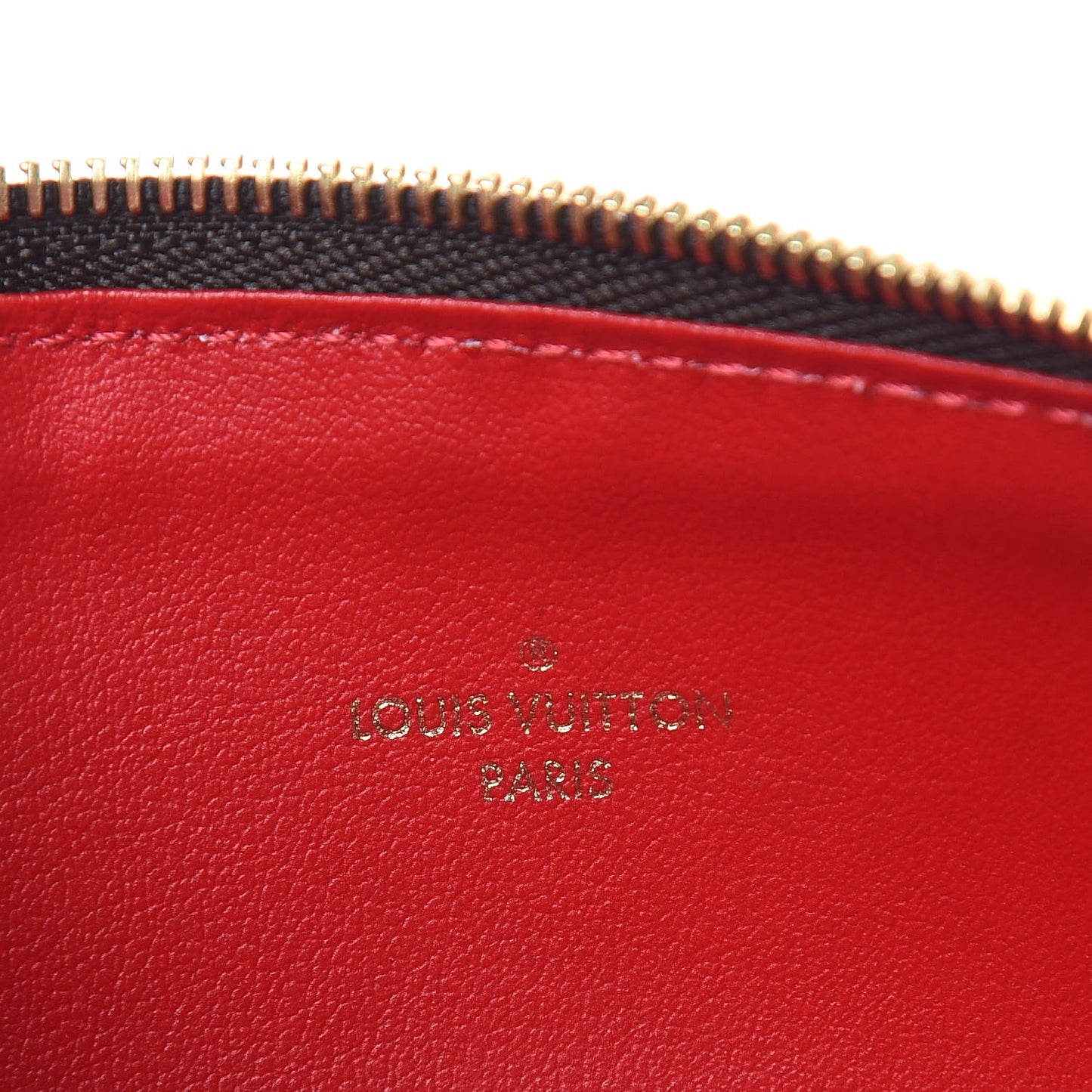 Damier Ebene Felicie Chain Wallet Zippered Insert