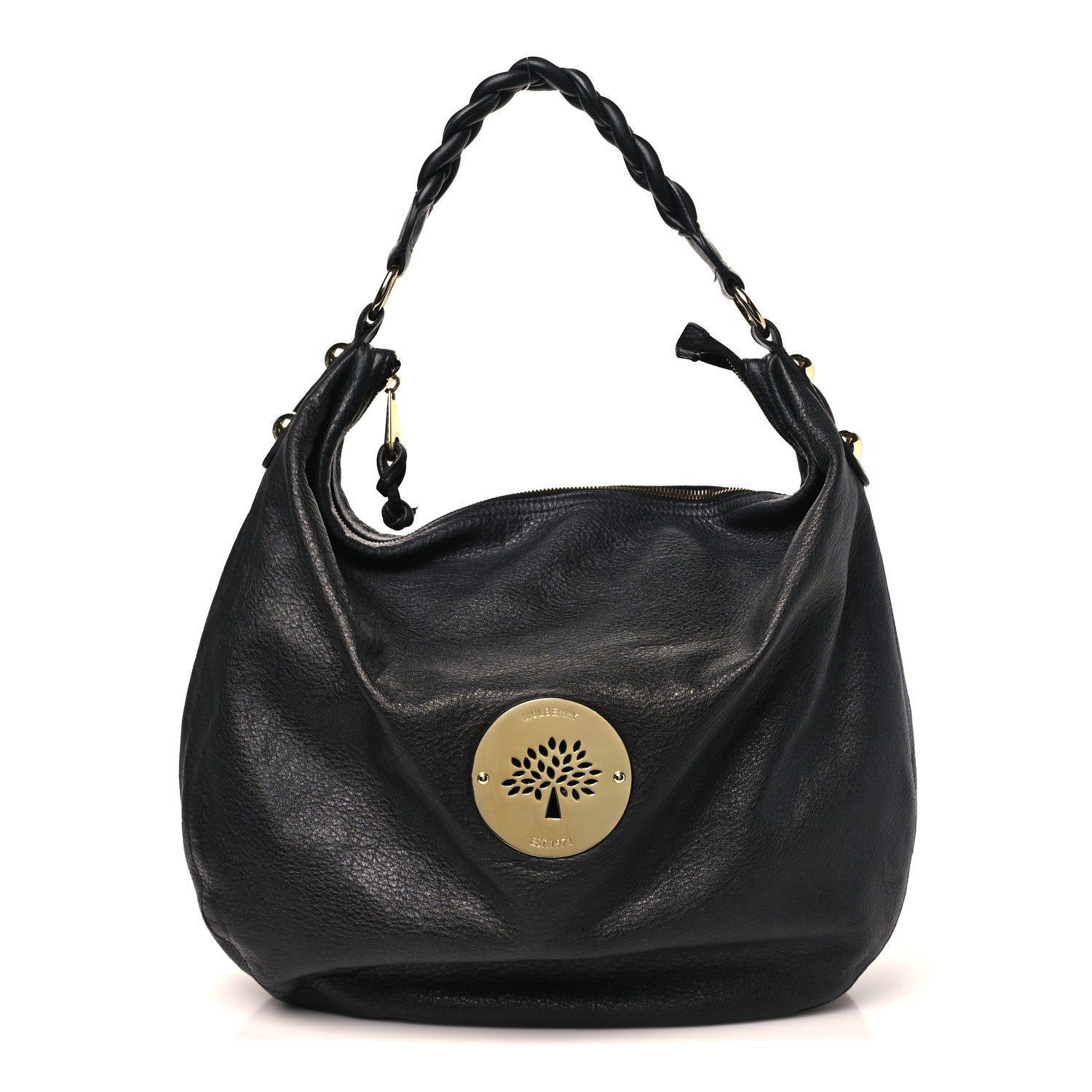 Mulberry Soft Spongy Calfskin Large Daria Hobo Black 1 of 10