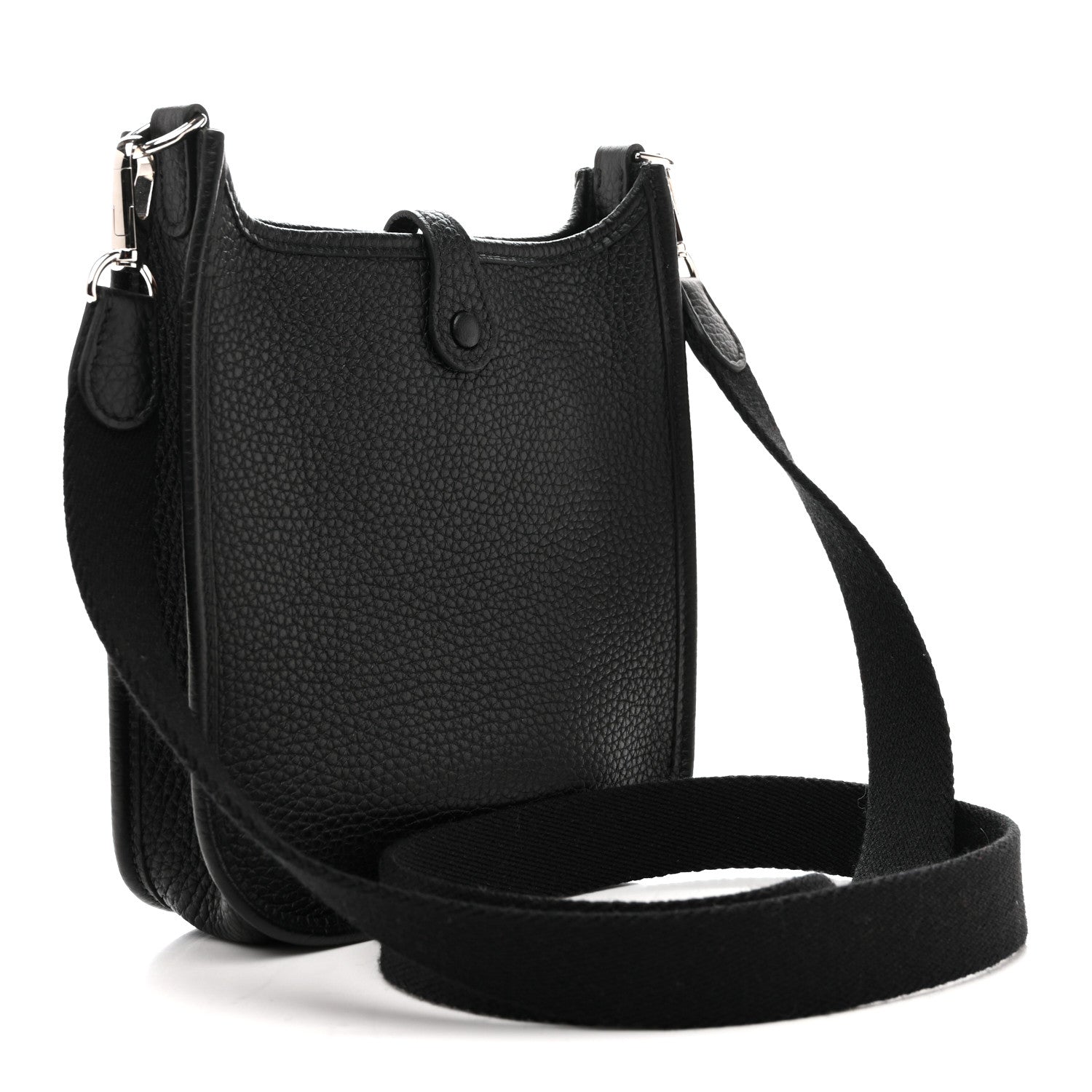 Hermes Taurillon Clemence Evelyne TPM Black 1855400 – FASHIONPHILE
