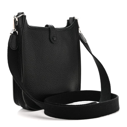 Hermes Taurillon Clemence Evelyne TPM Black 3 of 11