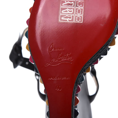 Christian Louboutin Nappa Cataclou 140 Wedge Sandals 40 Black 8 of 8