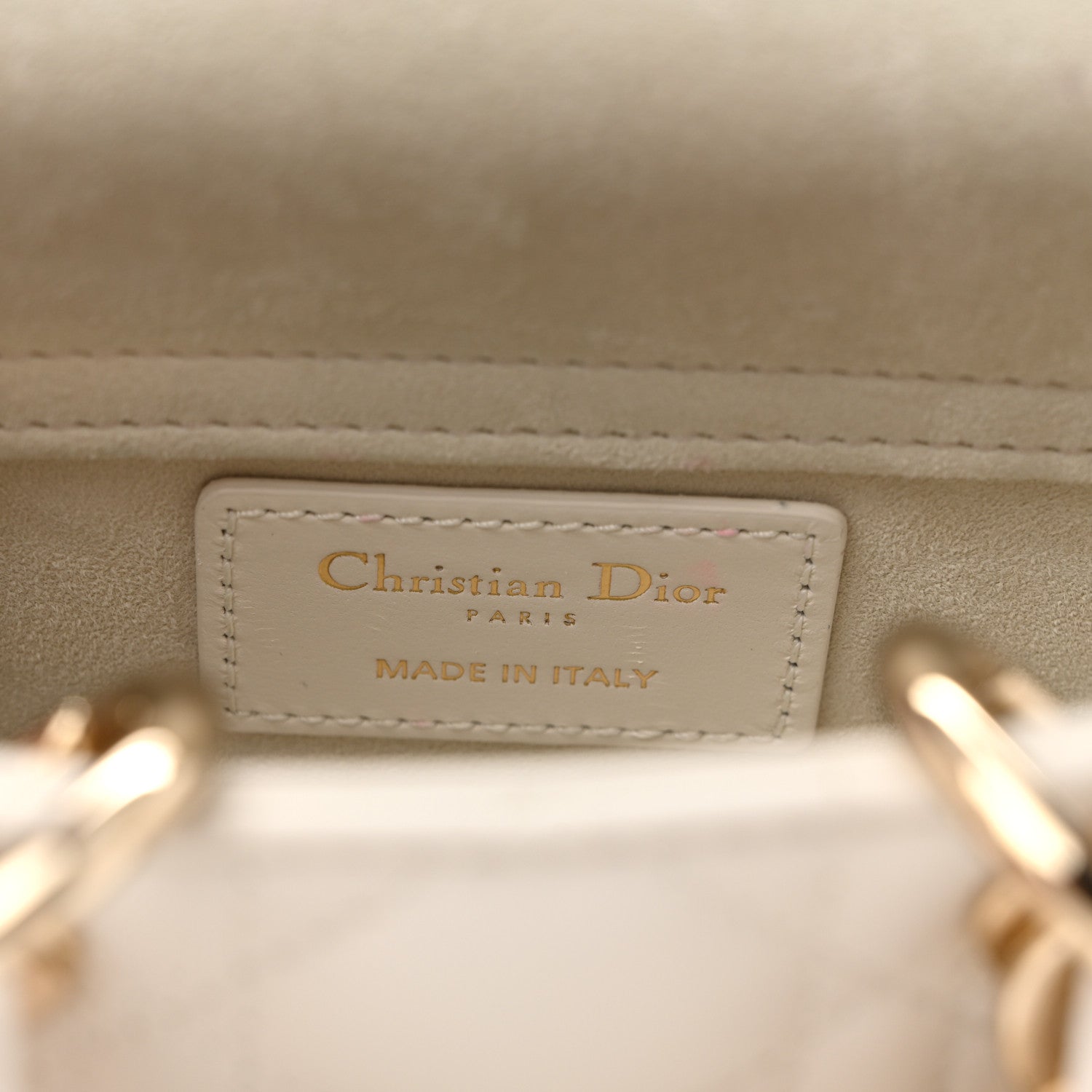 Christian Dior Lambskin Cannage Micro Lady D-Joy Latte 5 of 9
