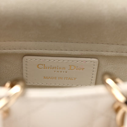 Christian Dior Lambskin Cannage Micro Lady D-Joy Latte 5 of 9