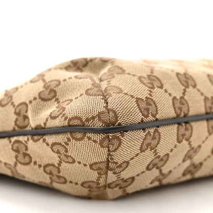 Gucci Monogram Web Small Flat Messenger Crossbody Dark Brown 9 of 10