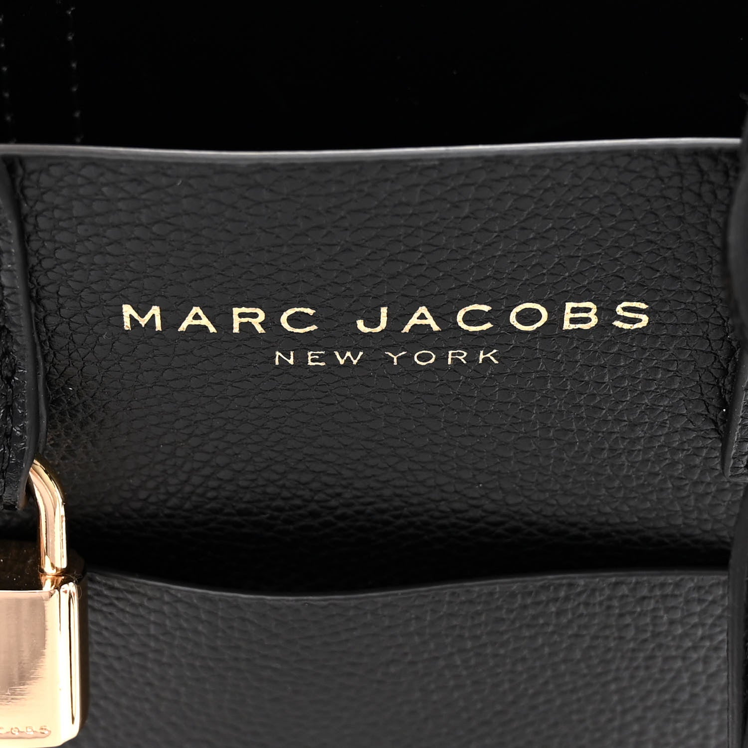 Marc Jacobs Calfskin Micro Grind Tote Bag Black 6 of 9