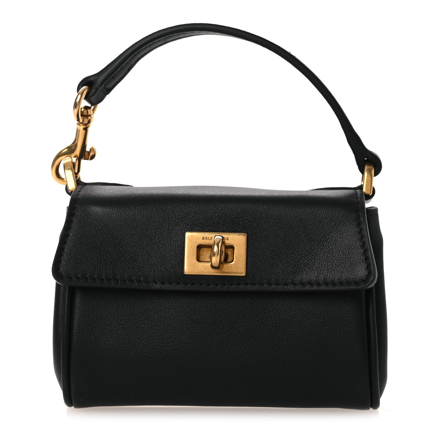Balenciaga Smooth Calfskin Rodeo Micro Bag Charm Black 1 of 9