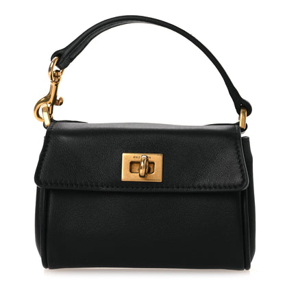 Balenciaga Smooth Calfskin Rodeo Micro Bag Charm Black 1 of 9