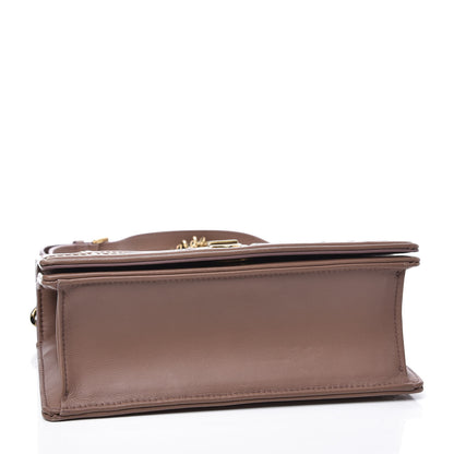 Christian Dior Calfskin Studded Small Diorama Flap Bag Taupe 3 of 8
