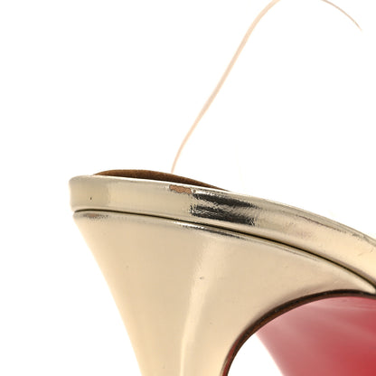 Christian Louboutin CHRISTIAN LOUBOUTIN PVC Specchio Spikoo 100 Pumps 39.5 Light Gold 9 of 9