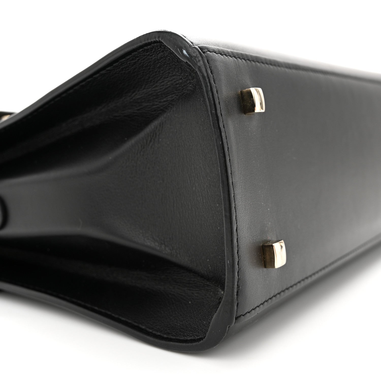 Delvaux Calfskin MM Tempete Satchel Black 9 of 12