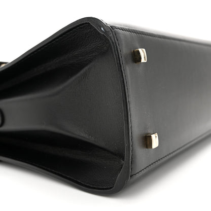 Delvaux Calfskin MM Tempete Satchel Black 9 of 12