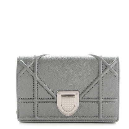 Christian Dior Metallic Grained Calfskin Baby Diorama Flap Bag 1 of 8