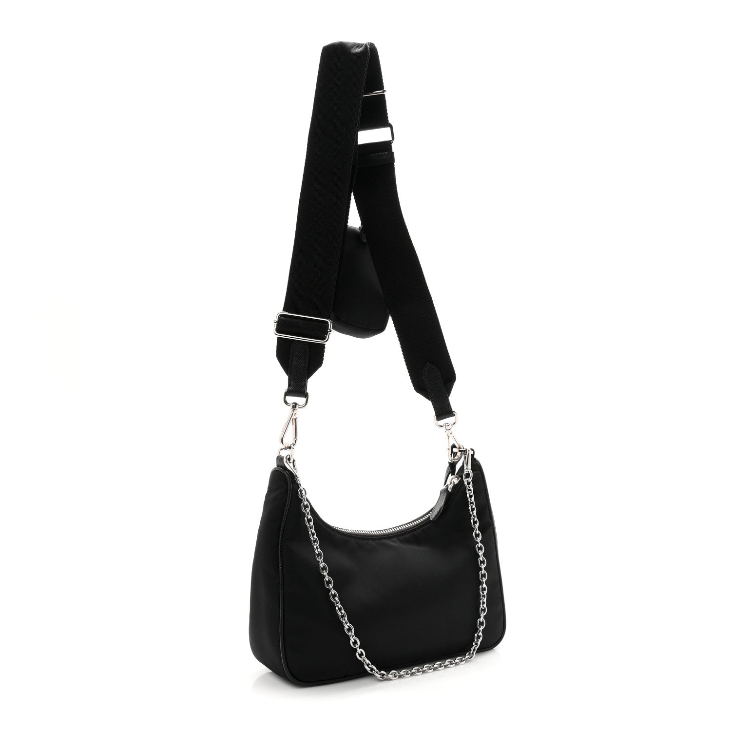 Prada Re-Nylon Saffiano Re-Edition 2005 Shoulder Bag Black 2 of 10