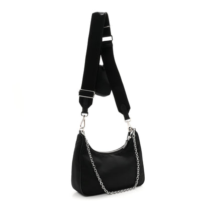 Prada Re-Nylon Saffiano Re-Edition 2005 Shoulder Bag Black 2 of 10