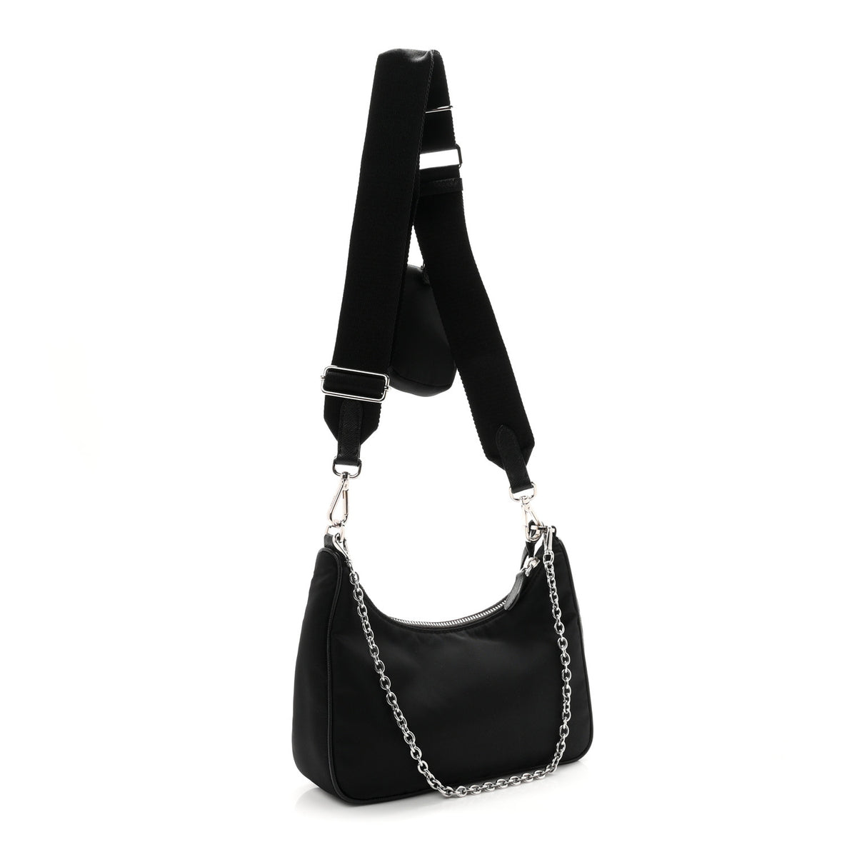Re-Nylon Saffiano Re-Edition 2005 Shoulder Bag Black