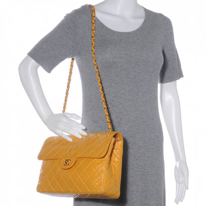 Chanel Lambskin Jumbo Flap Mango 2 of 8