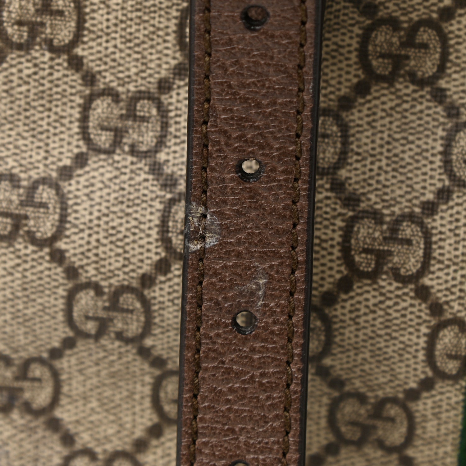 Gucci GG Supreme Monogram Medium Ophidia Double Buckle Backpack Brown 11 of 12